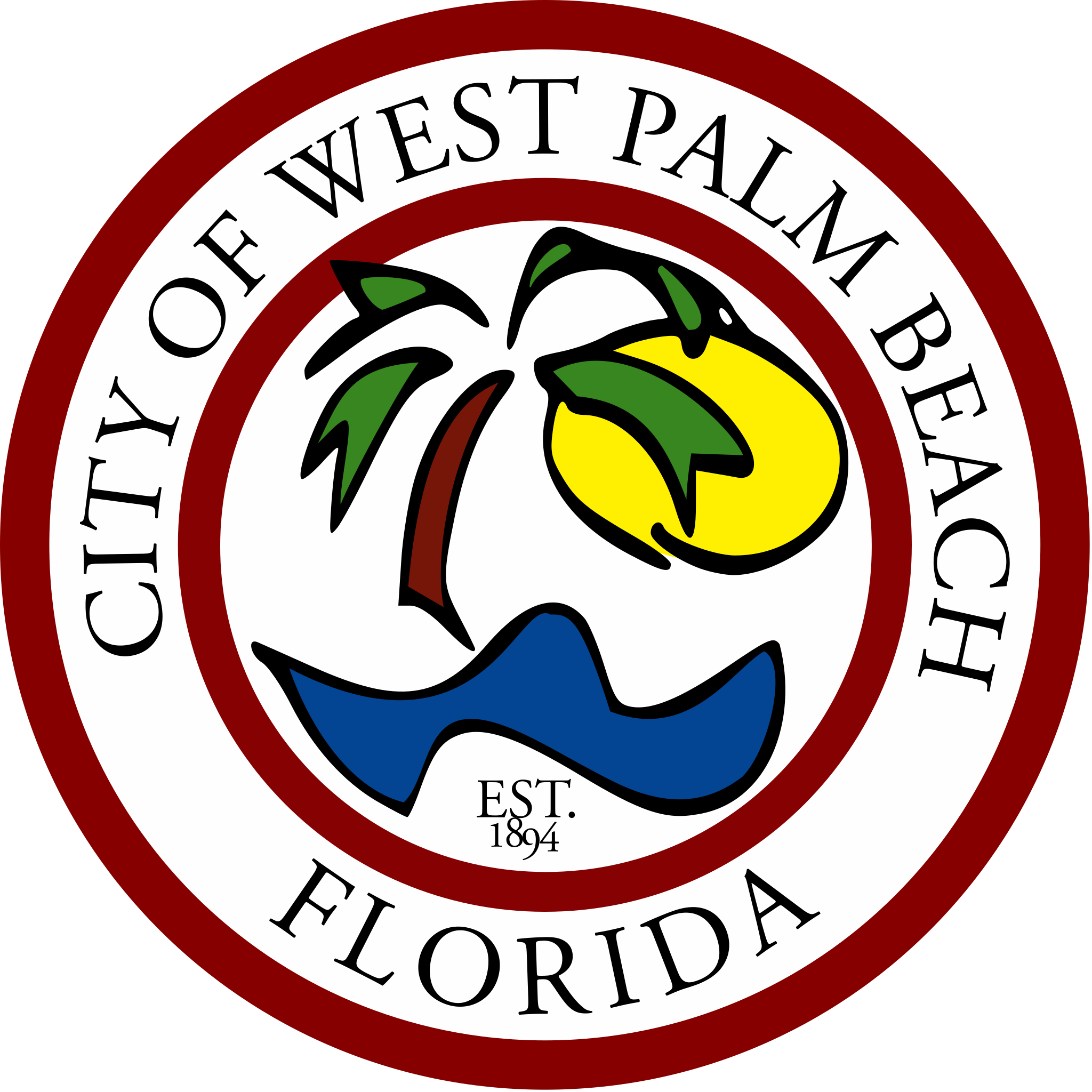 seal of city of west palm beach florida