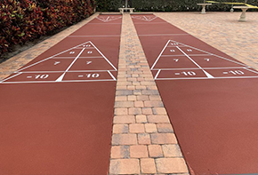 shuffleboard court bedrock tall pines boca raton palm beach county boynton beach delray beach deerfield west palm armor courts